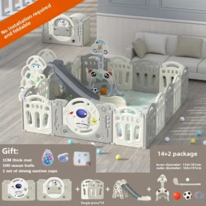 Baby Playpen with basketball hoop Baby playground activities for baby corral for baby Park Safety Fence Baby cot children's play