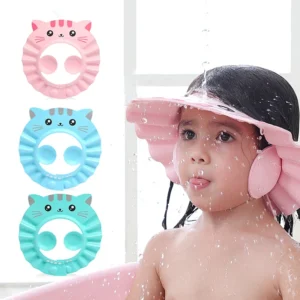 Kids Shower Bathing Cap Bath Safe Protect Shampoo