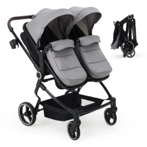 Double Stroller for Newborn and Toddler Tandem