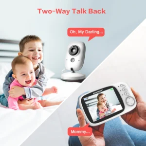 Video Baby Monitor 2.4G Wireless With 3.2 Inches LCD
